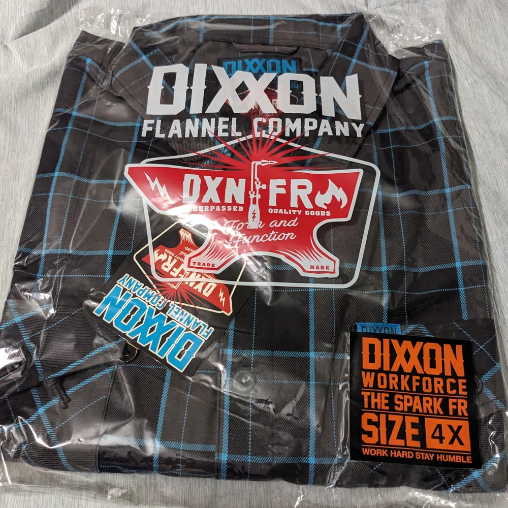 DIXXON Workforce Black and Blue Flannel Shirt